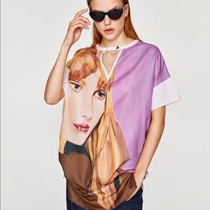 ZARA Fille Short Sleeves Long Top